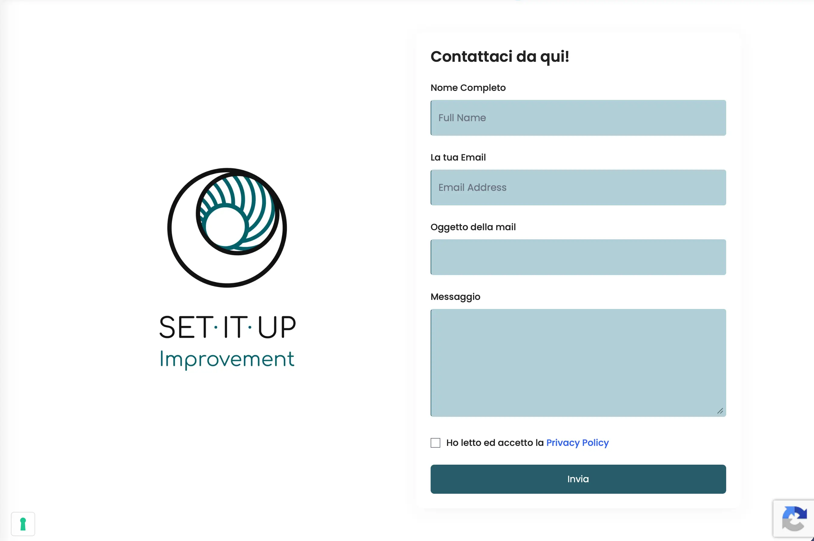 Set It Up — Contact form