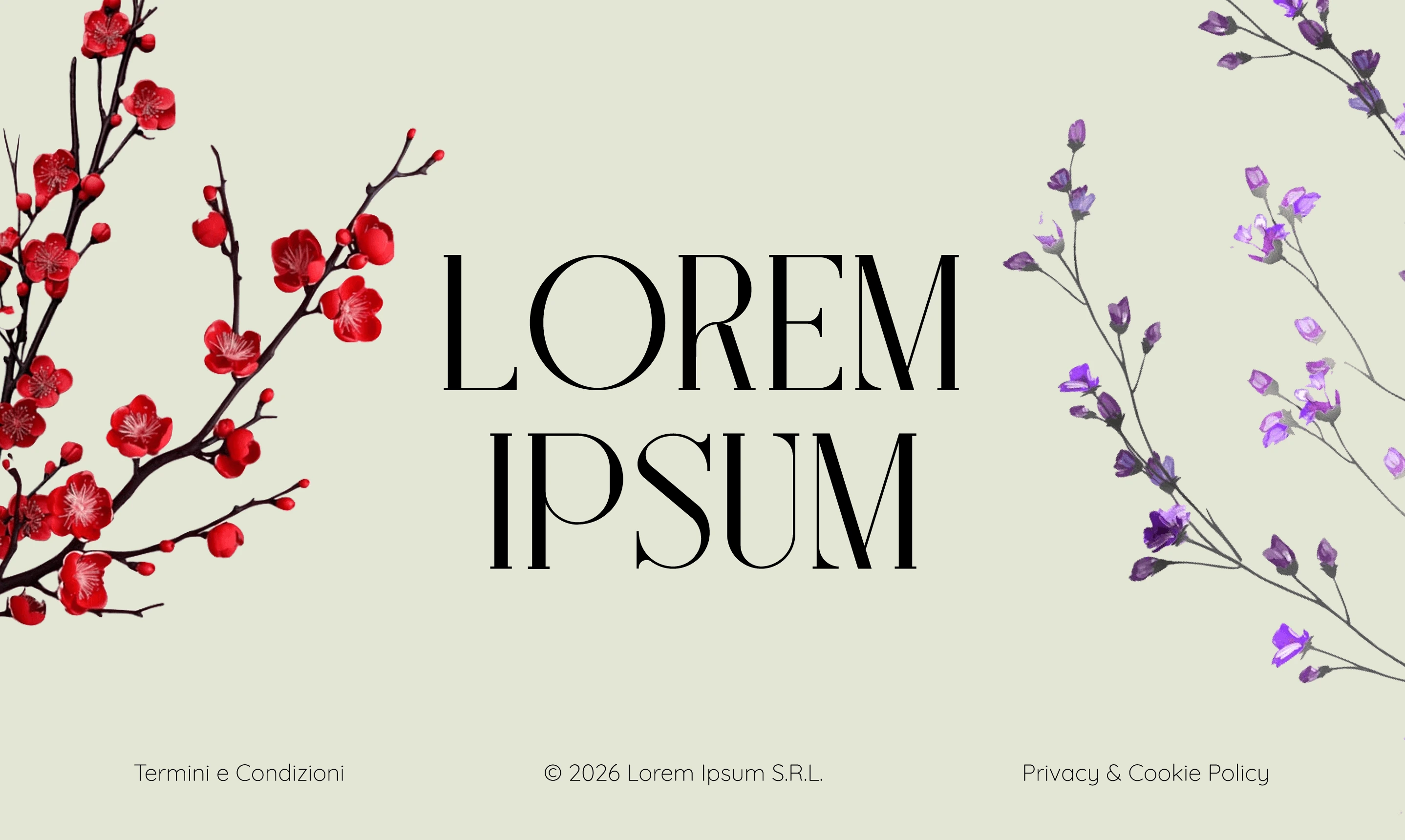 Plant nursery homepage concept — footer